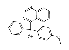 (4-methoxyphenyl)(phenyl)(quinazolin-4-yl)methanol Structure