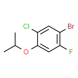 1-Bromo-5-chloro-2-fluoro-4-isopropoxybenzene结构式