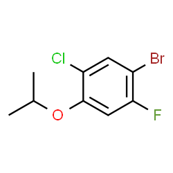 1-Bromo-5-chloro-2-fluoro-4-isopropoxybenzene Structure