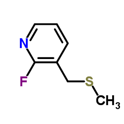 Pyridine, 2-fluoro-3-[(methylthio)methyl]- (9CI)结构式