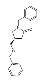 (R)-1-benzyl-4-((benzyloxy)methyl)pyrrolidin-2-one Structure