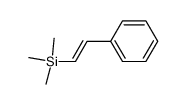 trimethyl-[(E)-2-phenylethenyl]silane structure