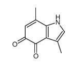 1H-Indole-4,5-dione,3,7-dimethyl-(9CI) Structure
