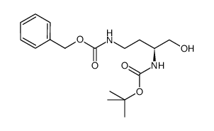 (S)-2-(Boc-氨基)-4-(Z-氨基)-1-丁醇结构式