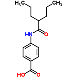 4-[(2-Propylpentanoyl)amino]benzoic acid Structure