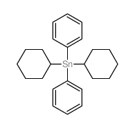 Stannane,dicyclohexyldiphenyl- Structure