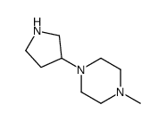Piperazine, 1-methyl-4-(3-pyrrolidinyl)- (9CI) Structure