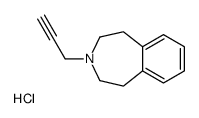 3-Propargyl-2,3,4,5-tetrahydro-1H-3-benzazepine hydrochloride结构式