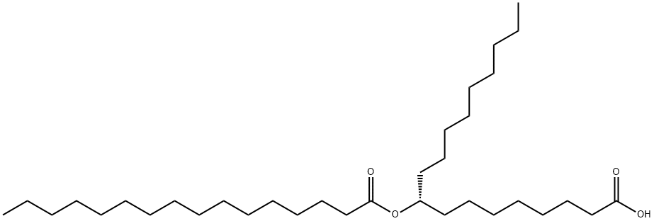 9R-[(1-oxohexadecyl)oxy]-octadecanoicacid结构式