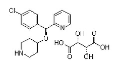 2-[(S)-(4-氯苯基)(4-哌啶基氧基)甲基]吡啶 (2R,3R)-2,3-二羟基丁二酸盐图片