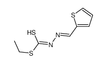 ethyl N-(thiophen-2-ylmethylideneamino)carbamodithioate结构式