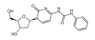 N-{1,2-dihydro-2-oxo-1-[tetrahydro-4-hydroxy-5-(hydroxymethyl)furan-2-yl]pyrimidin-4-yl}-N'-phenylurea结构式