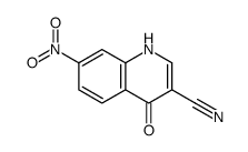 4-羟基-7-硝基-3-喹啉甲腈结构式
