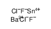 barium(2+),tetrachlorostannane,difluoride Structure