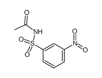 1-(methylcarbonylaminosulphonyl)-3-nitrobenzene结构式