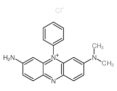 Phenazinium,2-amino-8-(dimethylamino)-10-phenyl-, chloride (1:1) structure