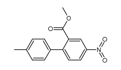 methyl 4'-methyl-4-nitrobiphenyl-2-carboxylate结构式