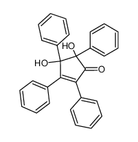 cis-4,5-dihydroxy-2,3,4,5-tetraphenylcyclopent-2-enone结构式