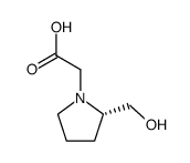((S)-2-Hydroxymethyl-pyrrolidin-1-yl)-acetic acid Structure