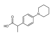 2-(4-piperidin-1-ylphenyl)propanoic acid Structure