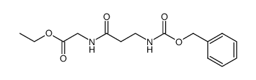 N-(N-benzyloxycarbonyl-β-alanyl)-glycine ethyl ester Structure