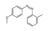 (4-methoxyphenyl)-(2-methylphenyl)diazene结构式