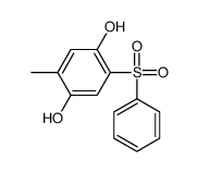 5-Methyl-2-(phenylsulfonyl)hydroquinone结构式