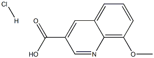 8-Methoxyquinoline-3-carboxylic acid hydrochloride Structure