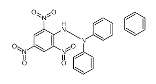benzene,1,1-diphenyl-2-(2,4,6-trinitrophenyl)hydrazine Structure