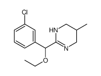 3,4,5,6-Tetrahydro-2-(4-chloro-α-ethoxybenzyl)-5-methylpyrimidine结构式