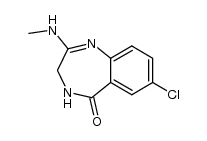 7-chloro-2-methylamino-3,4-dihydro-benzo[e][1,4]diazepin-5-one结构式