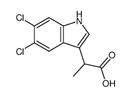 2-(5,6-Dichloro-1H-indol-3-yl)propanoic acid structure