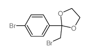 2-(bromomethyl)-2-(4-bromophenyl)-1,3-dioxolane结构式