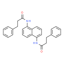 3-phenyl-N-{5-[(3-phenylpropanoyl)amino]-1-naphthyl}propanamide结构式