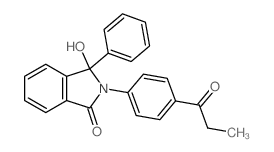 3-hydroxy-3-phenyl-2-(4-propanoylphenyl)isoindol-1-one Structure