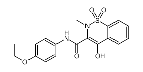 N-(4-Ethoxyphenyl)-4-hydroxy-2-methyl-2H-1,2-benzothiazine-3-carb oxamide 1,1-dioxide结构式
