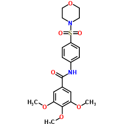 3,4,5-Trimethoxy-N-[4-(4-morpholinylsulfonyl)phenyl]benzamide Structure