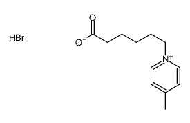 6-(4-methylpyridin-1-ium-1-yl)hexanoic acid,bromide Structure