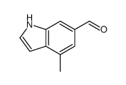 Indole-6-carboxaldehyde, 4-methyl- (7CI,8CI)结构式