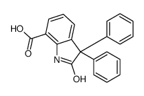 2,3-Dihydro-2-oxo-3,3-diphenyl-1H-indole-7-carboxylic acid Structure