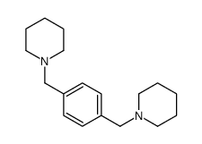 1-[[4-(piperidin-1-ylmethyl)phenyl]methyl]piperidine结构式