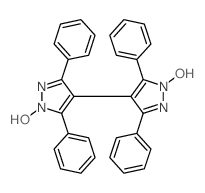 4,4'-Bi-1H-pyrazole,1,1'-dihydroxy-3,3',5,5'-tetraphenyl-结构式