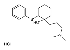 1-[3-(dimethylamino)propyl]-2-phenylsulfanylcyclohexan-1-ol,hydrochloride结构式