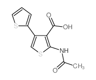 5'-(ACETYLAMINO)-2,3'-BITHIOPHENE-4'-CARBOXYLIC ACID structure