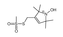 (1-Oxyl-2,2,5,5-tetramethyl-3-pyrroline-3-methyl) Methanethiosulfonate-15N,d15结构式