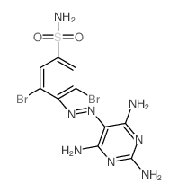 3,5-dibromo-4-(2,4,6-triaminopyrimidin-5-yl)diazenyl-benzenesulfonamide picture