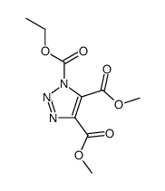 1-ethoxycarbonyl-4,5-dimethoxycarbonyl-1,2,3-triazole结构式