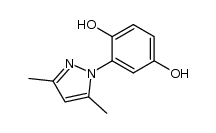 1,4-dihydroxy-2-(3',5'-dimethylpyrazol-1'-yl)benzene结构式