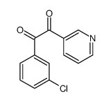 1-(3-chlorophenyl)-2-pyridin-3-ylethane-1,2-dione Structure