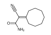 α-cyano-α-cyclooctylideneacetamide结构式